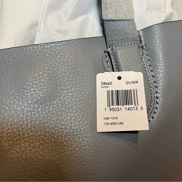 NWT Coach Derby Tote Soft Leather in Mist Blue - Picture 7 of 16